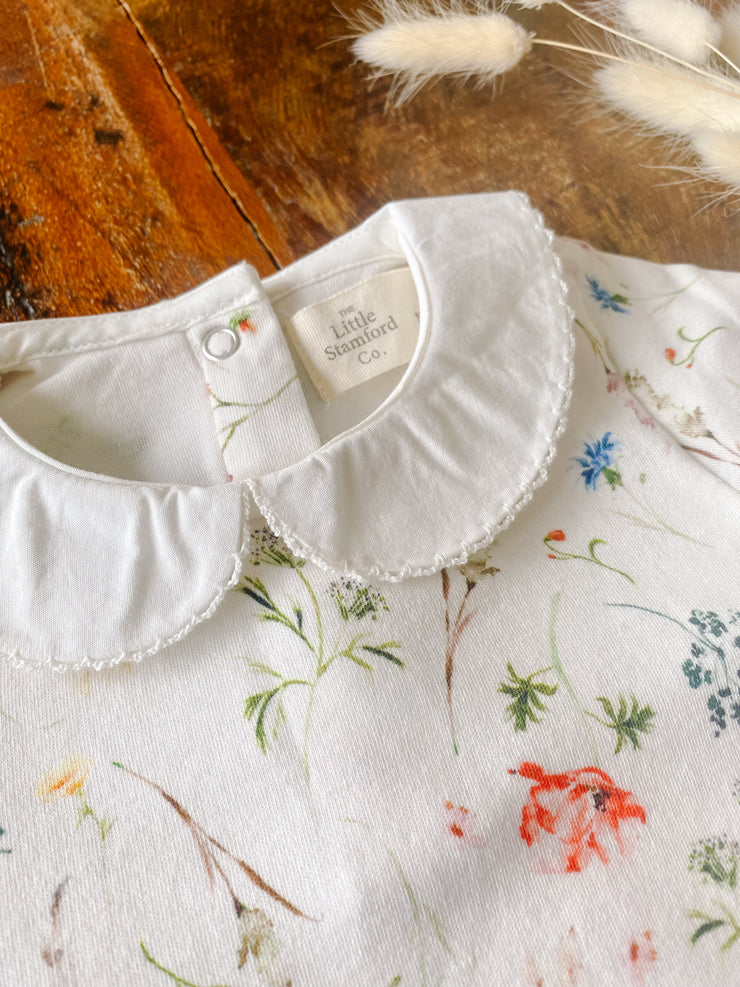 Wildflower playsuit (GOTS organic cotton)