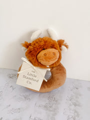 Highland Coo Rattle (gift wrapped)