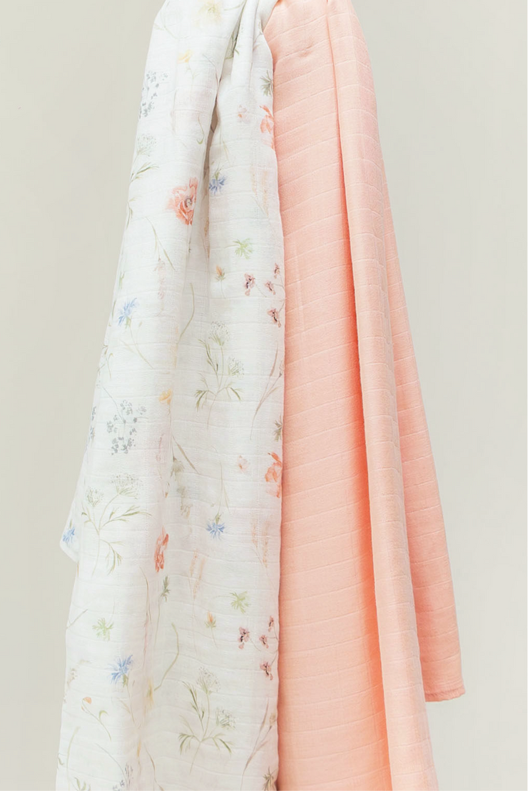 Wildflower Muslin Swaddle Blanket