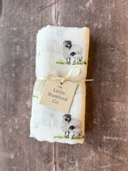 British native sheep muslin square