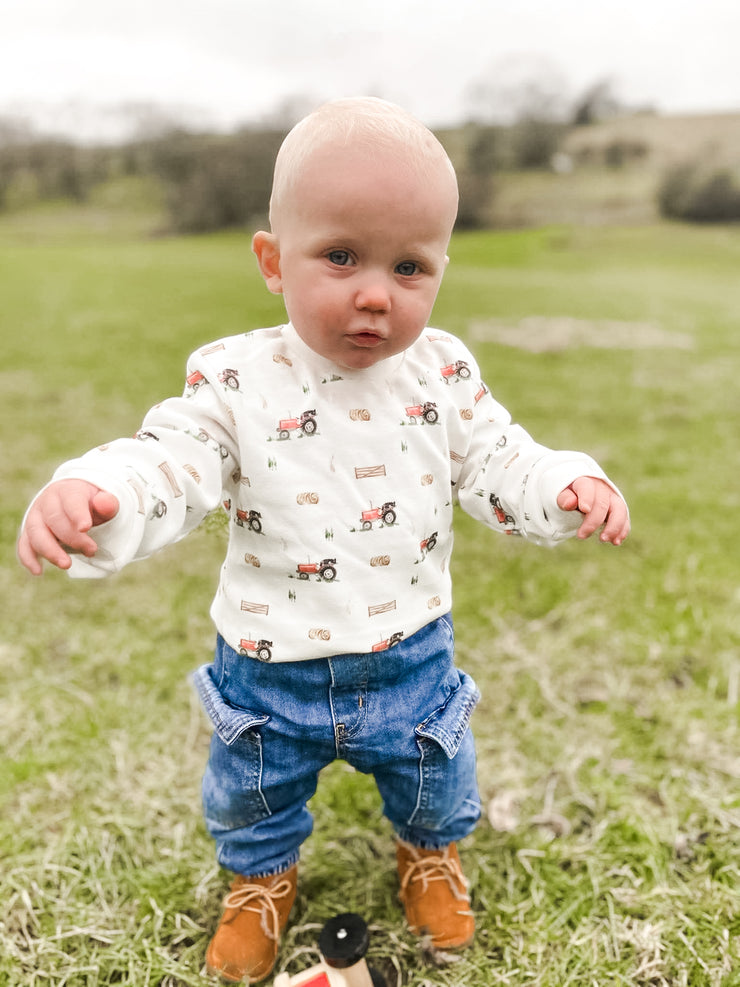 Tractor long sleeve t-shirt (3 months - 3 yrs)