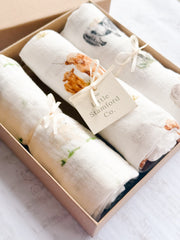 Muslin Gift Set (mix & match 3 in box) - FREE gift box