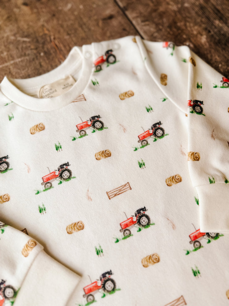 Tractor long sleeve t-shirt (3 months - 3 yrs)