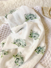 Land Rover Muslin Swaddle Blanket