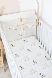 Sheep cotbed sheet (organic cotton)