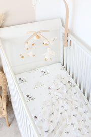 Sheep Muslin Swaddle Blanket