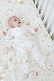 Wildflower Muslin Swaddle Blanket