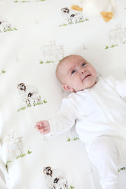 Sheep cotbed sheet (organic cotton)