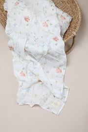 Wildflower Muslin Swaddle Blanket