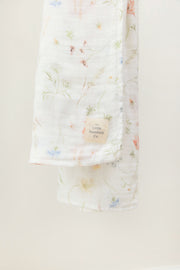 Wildflower Muslin Swaddle Blanket