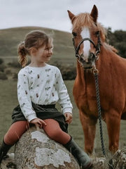 Seconds and Samples - Pony print cotton top