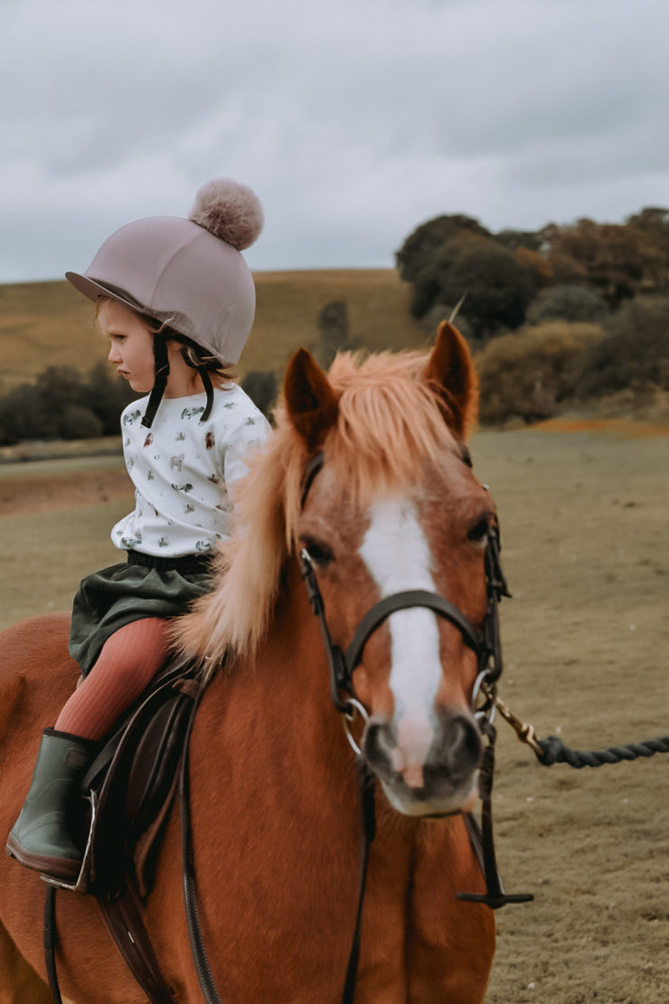 Seconds and Samples - Pony print cotton top