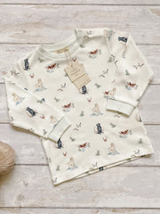 Dog print (Labrador / spaniels) baby & child sweatshirt