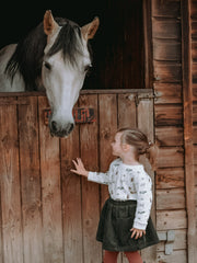 Seconds and Samples - Pony print cotton top